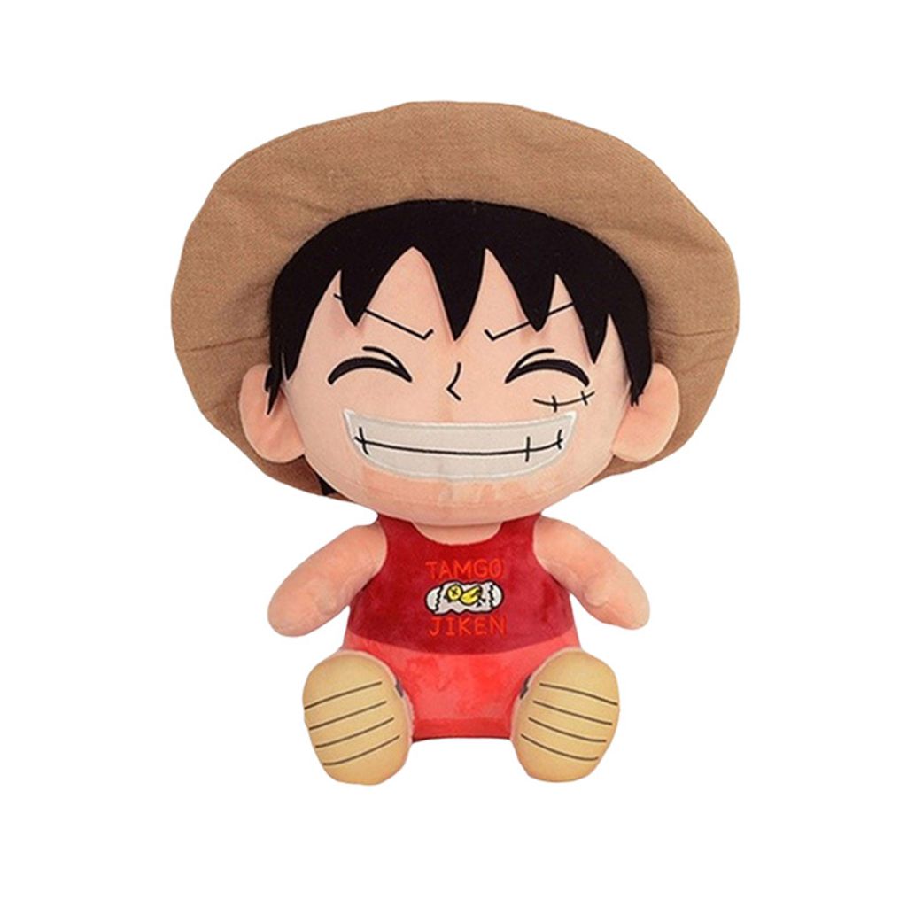 Ruffy Plüschtier 25 cm – One Piece Kuscheltier – Weiches Spielzeug für Kinder