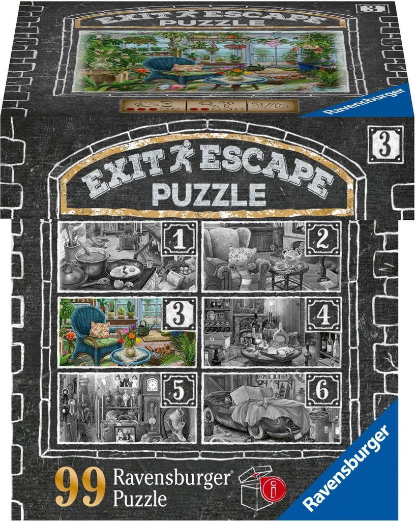 RAVENSBURGER Escape EXIT puzzle Haunted Mansion 3: In the Winter Garden 99 Teile
