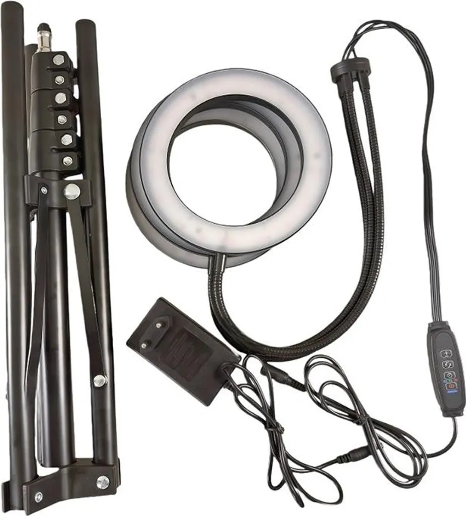 Lampe Horticole LED Double Tête avec Support Trépied pour Semis et Fleurs