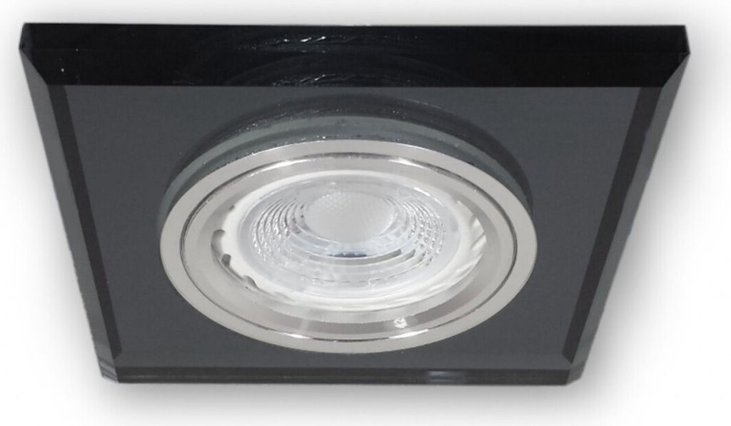 C-Light LED Glas Einbaustrahler Set 12V 71BK 5 x 5,5W warmweiss