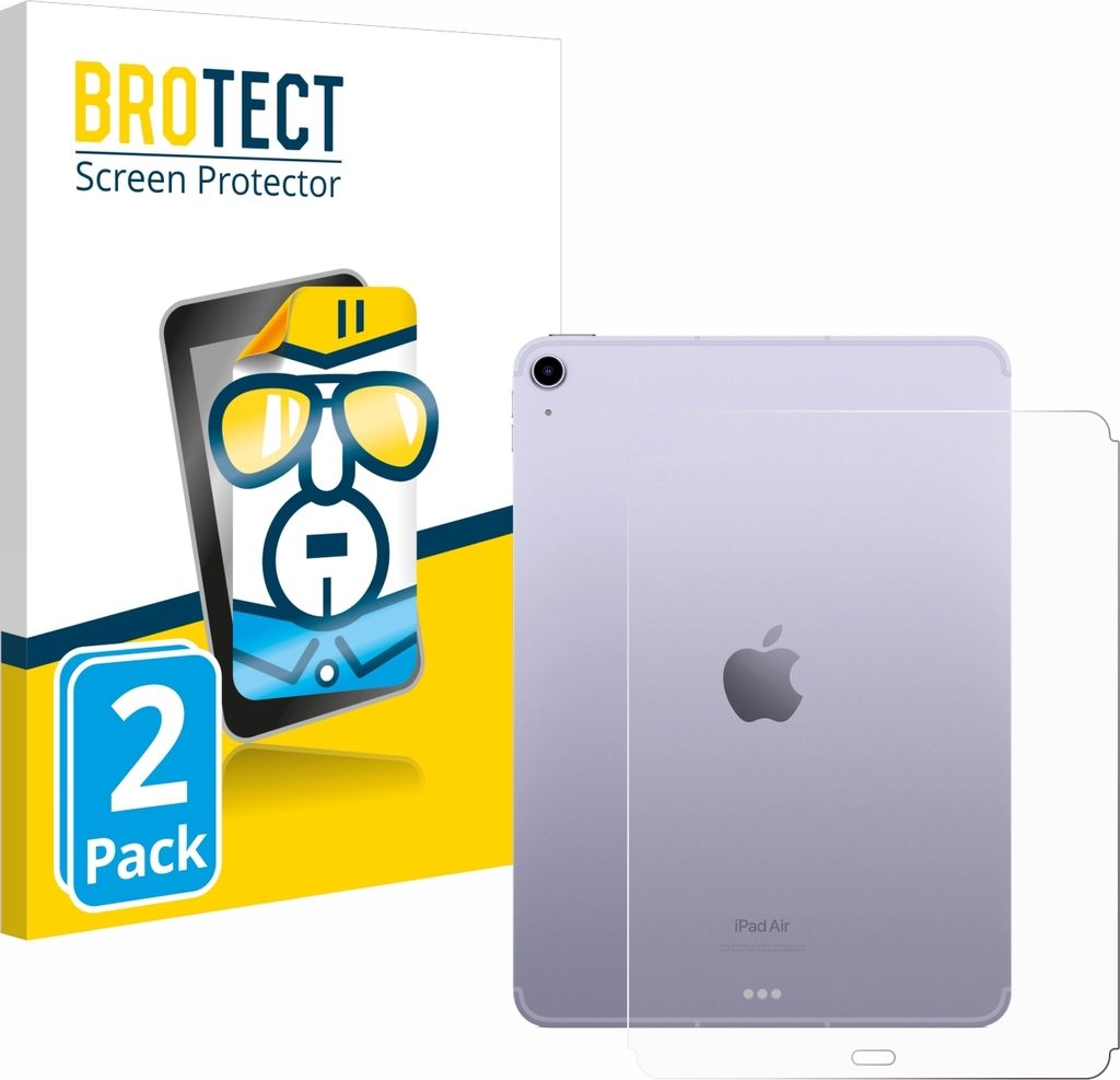 2x Für Apple iPad Air 5 WiFi 2022 (Rückseite, 5. Gen.) Produktbild 