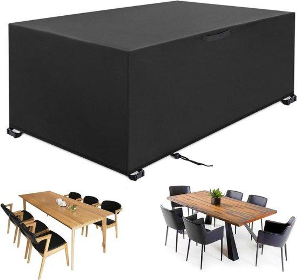 Gartenmöbelhaube für draußen 242 x 162 x 100 cm 420D Oxfordhose Gartenmöbelwasserfestes Winddichtes Regenfestes UV-beständiges Zelt