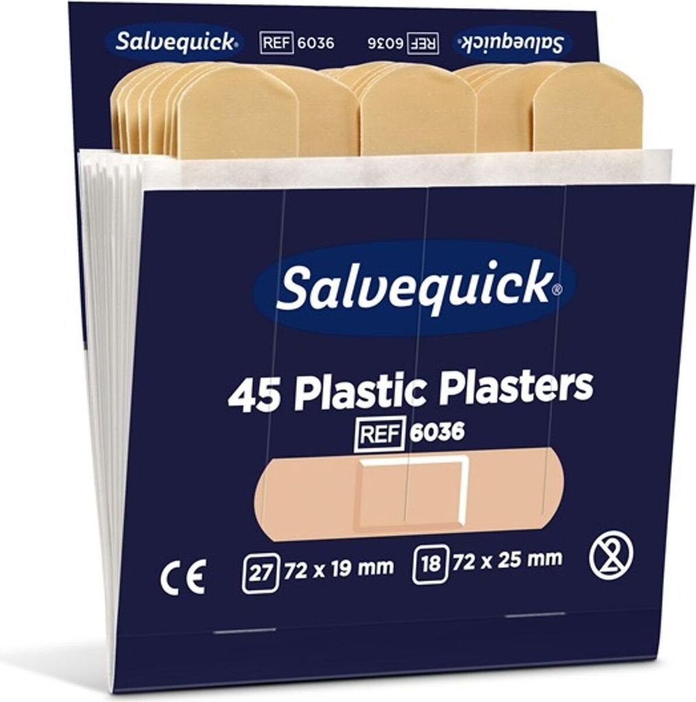 Salvequick Pflasterstrips wasserfest REF6036 (45 Stk. 6 x Produktbild 