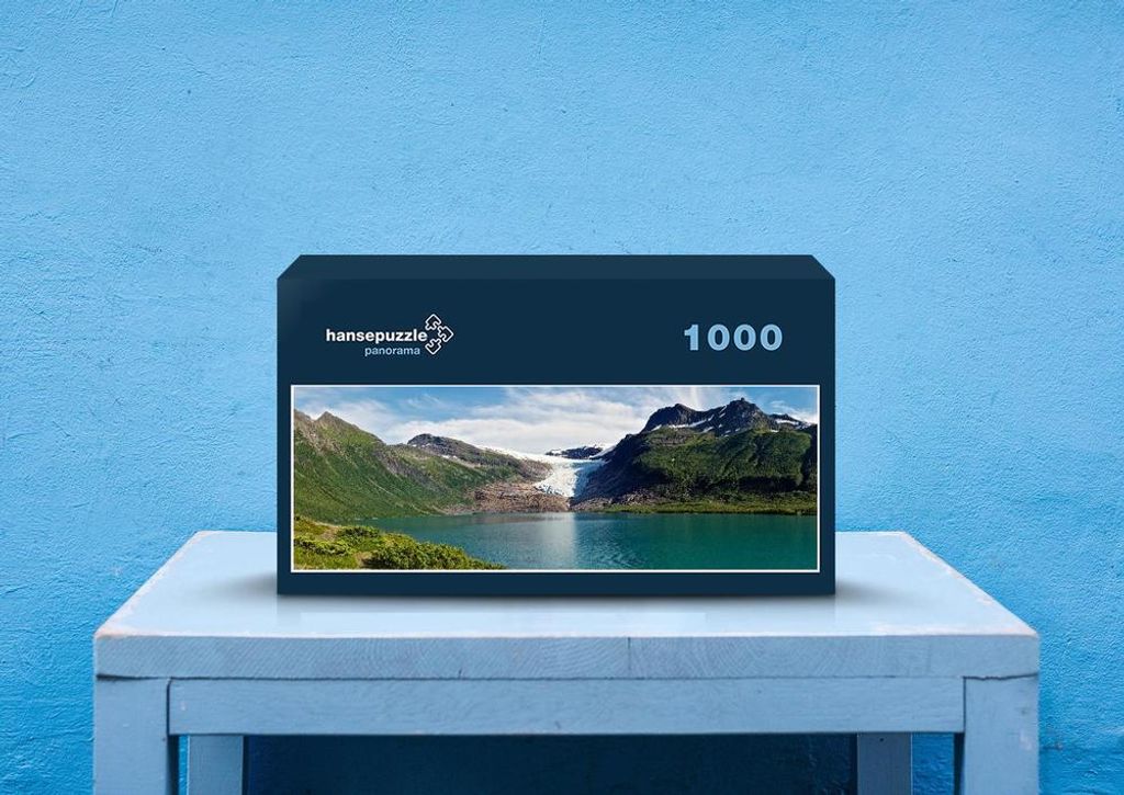 hansepuzzle 72829 - Norwegen Puzzle, 1050 Teile, Natur, 60,0 x 46,0cm mit hochwertiger Aufbewahrung, Kartonbox und wiederverschließbarem Beutel