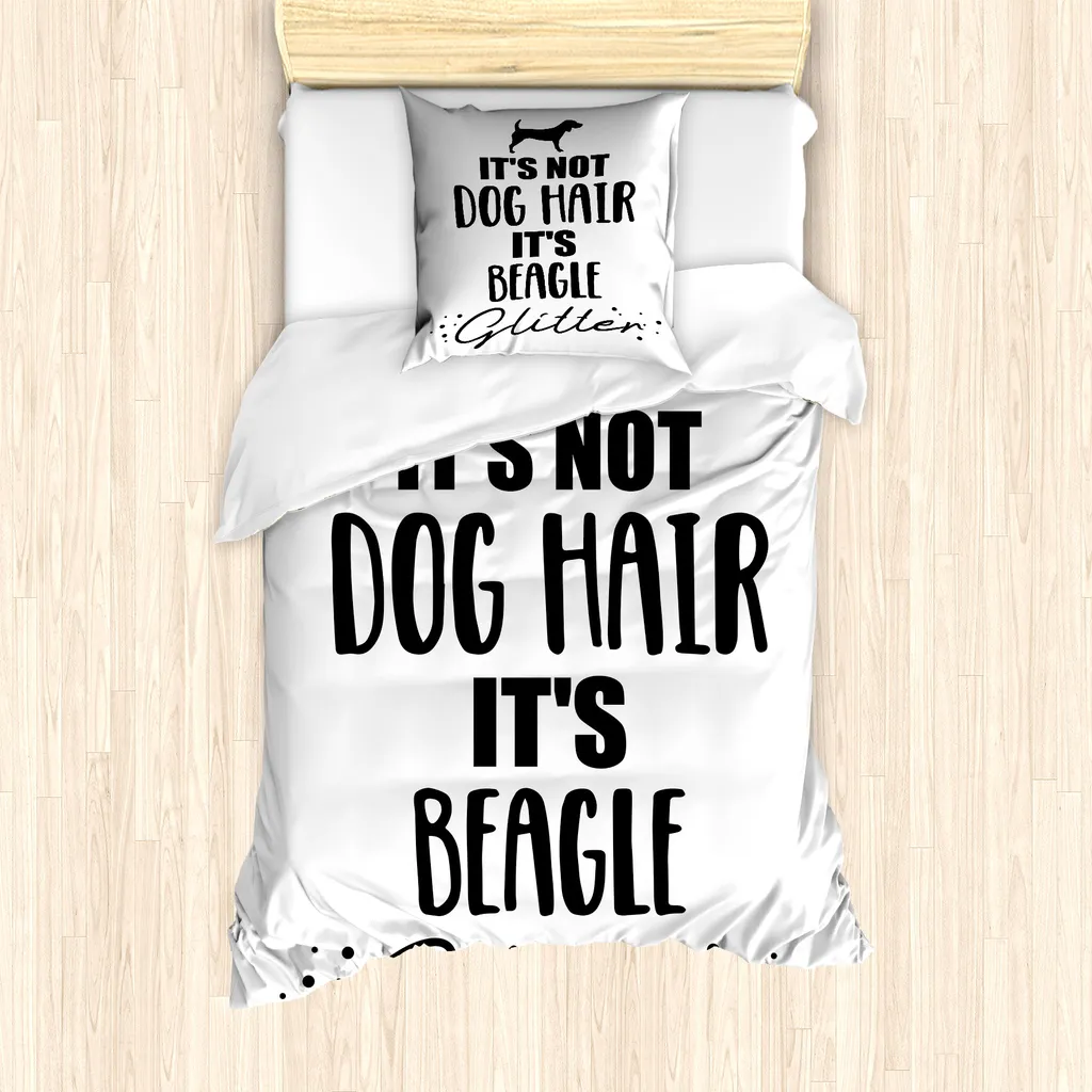 Housse de couette Beagle anti-acariens pour personnes allergiques 135cm
