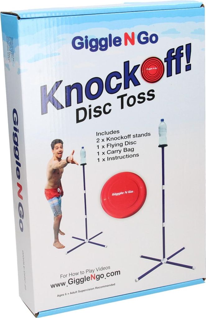 Giggle N Go Knock off Frisbee höhe bis zu 129 cm