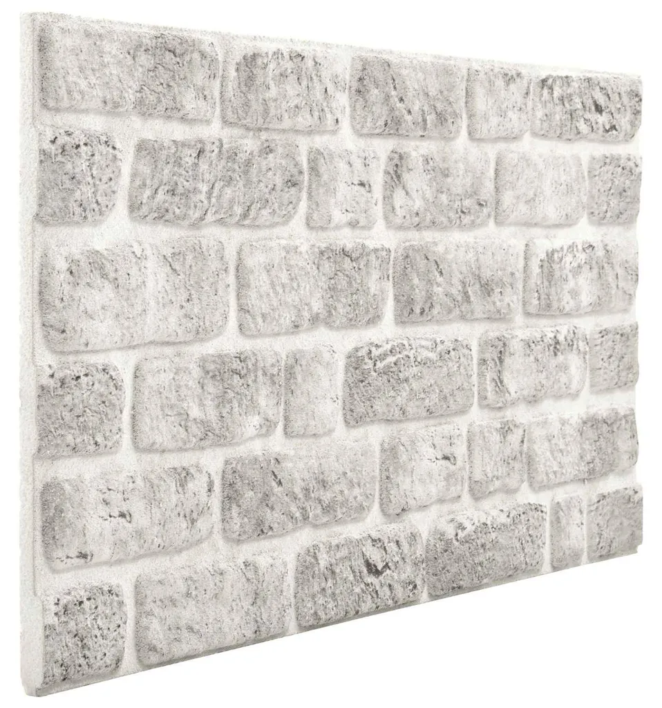 Décoration murale 3D aspect brique grise pour salon et chambre 10pcs