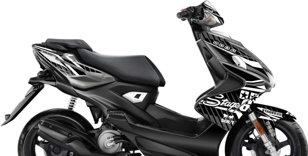 Stage6 White Deco Graphics Kit für Yamaha Aerox nach 2013