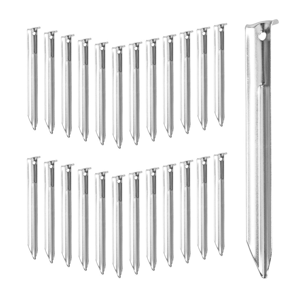 Relaxdays Zeltheringe im 25er Set, Stahl, V-Profil, HBT: 18 Produktbild 