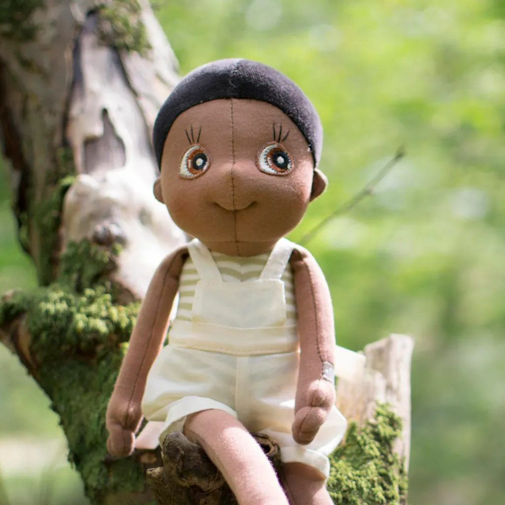 Cadeau de Naissance : Doudou Fern Ecobuds Rubens Barn Souple et Lavable - 2