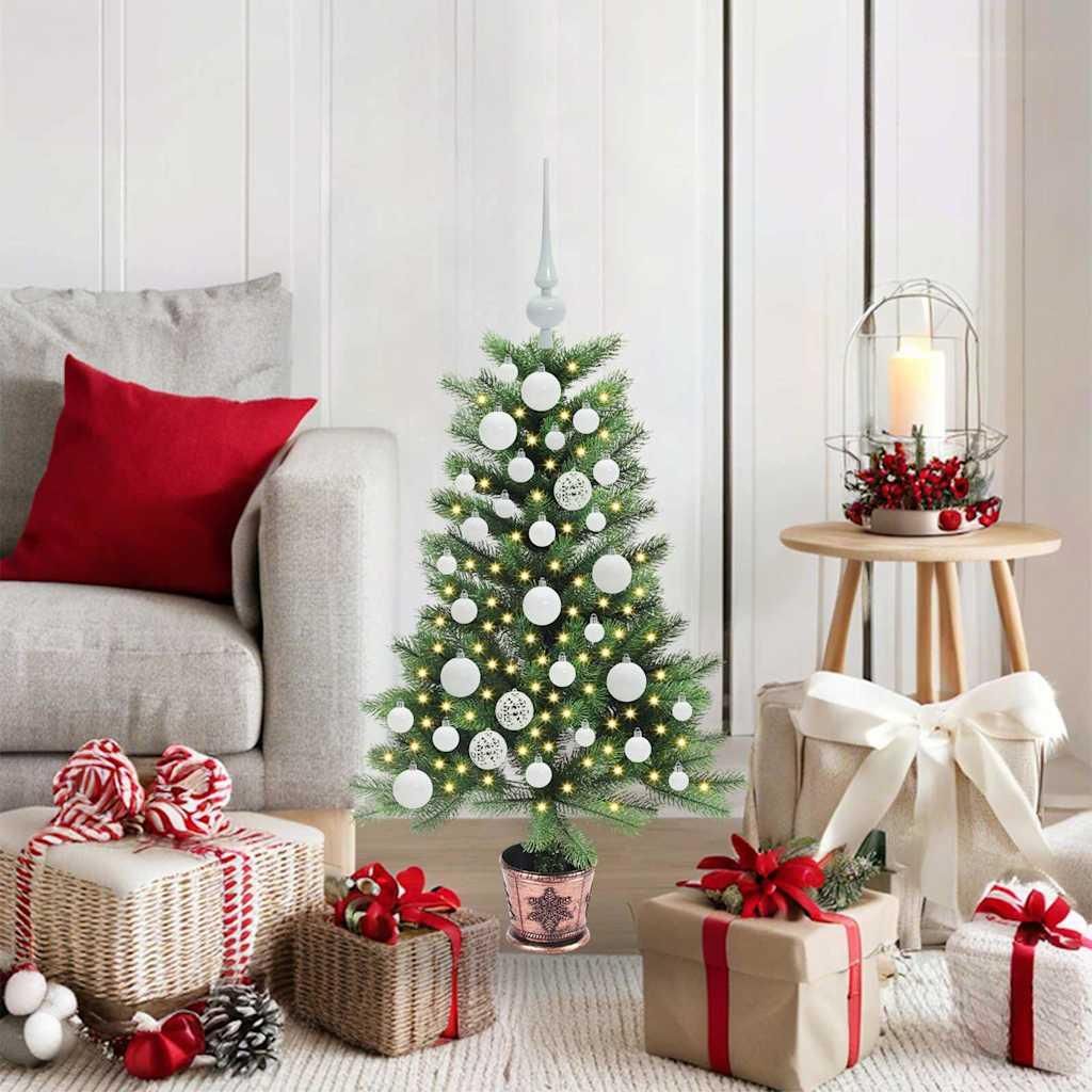 Design Weihnachtsbaum mit 150 LEDs mit Ständer Grün 90 cm PE 2025NEU5775501