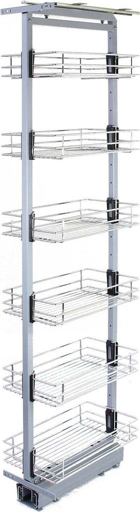 KuKoo ausziehbarer Vorratsschrank Küche – 190cm - 220cm H Produktbild 1