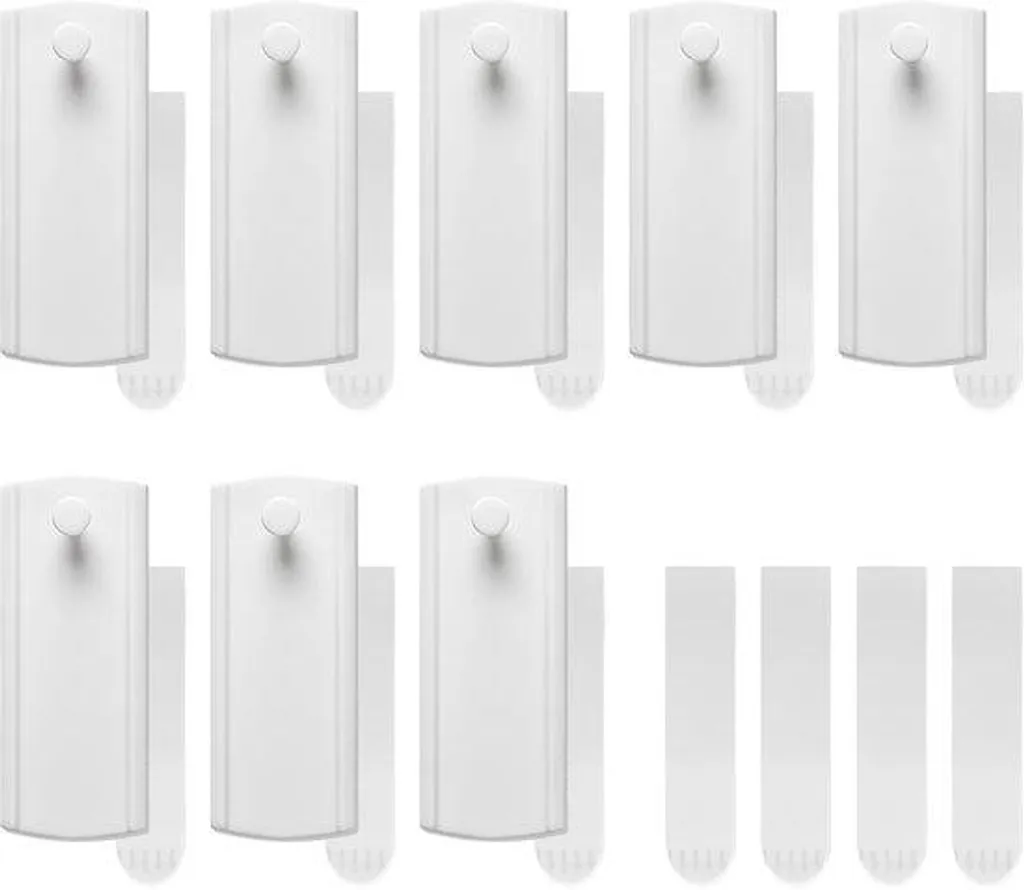 Accroches murales pour clés et torchons lot de 8 crochets autocollants