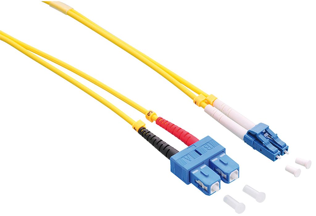 LogiLink LWL Patchkabel LC-Duplex - SC-Duplex OS2 5,0 m