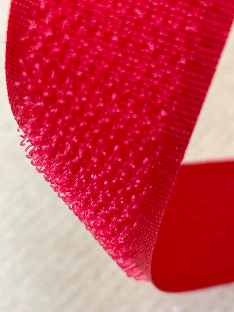 Klett Hakenband rot 30 mm, 25 m Produktbild 