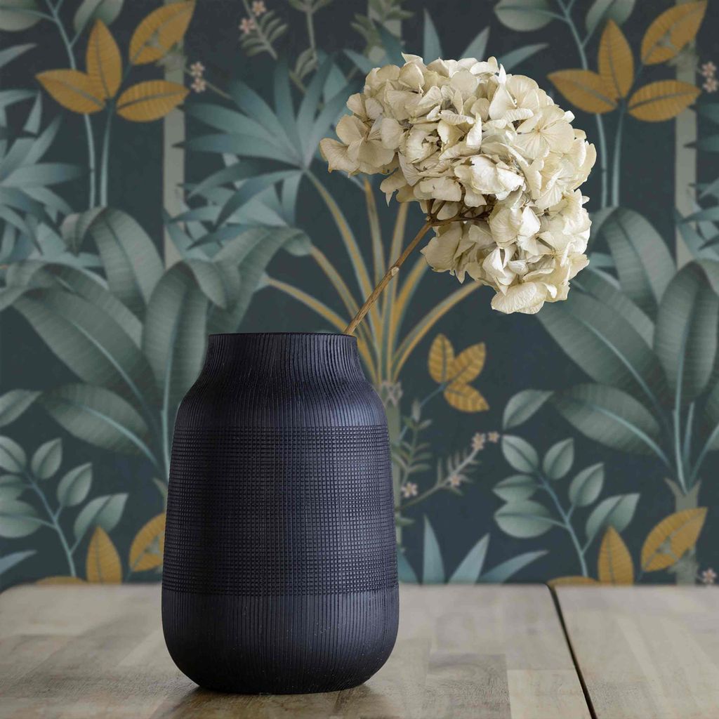 Architects Paper Arcade, Florale Tapete, bunt, petrol 391724