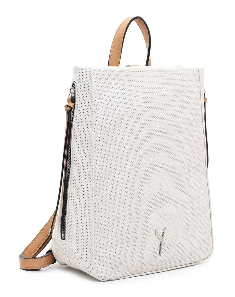 SURI FREY Buffy Backpack coloris Ecru en matière souple et design laser - 2