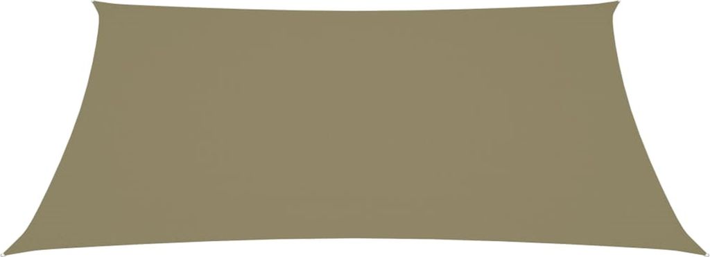 Beiges Sonnensegel, Polyurethanbeschichtetes Oxford-Gewebe, rechteckig, schimmel- und UV-beständig, Befestigungselemente aus Edelstahl, einfach zu...