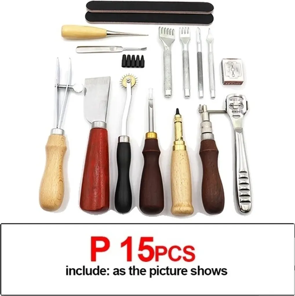 Matériel maroquinerie - Pince à coudre le cuir + coffret outils rangement T1