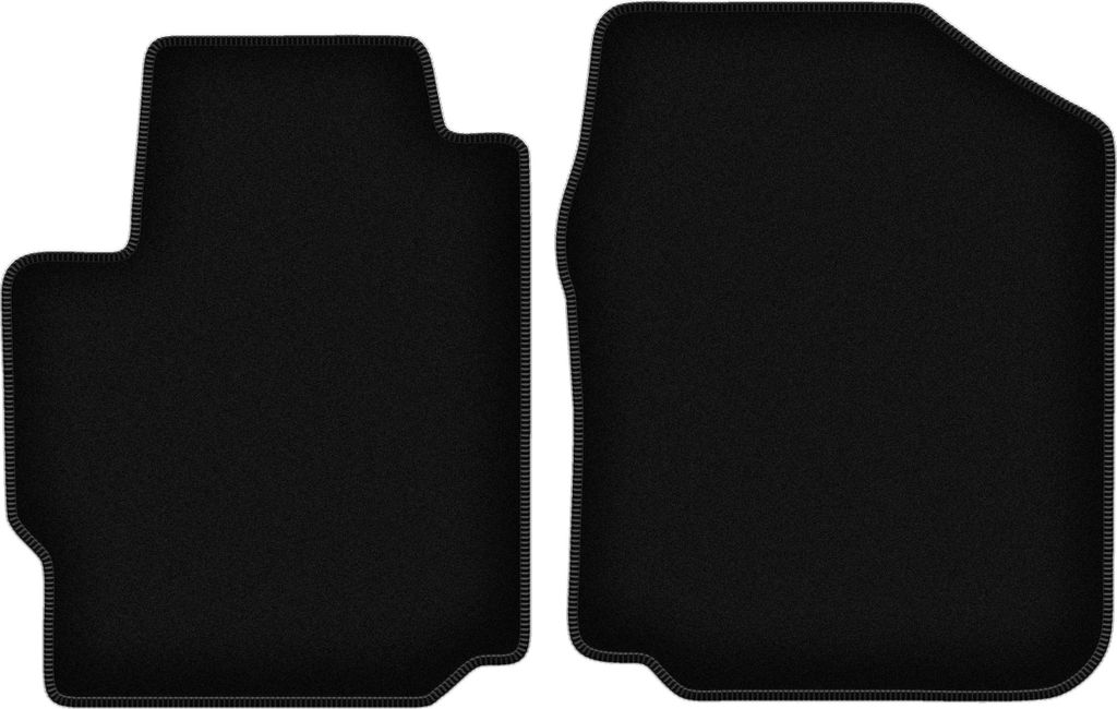 Wielganizator Velours-Autoteppiche vorne – passend für Daihatsu Materia (Minivan, Bj. 2007-2011) – schwarz, passgenau, mit Befestigungen set 2...
