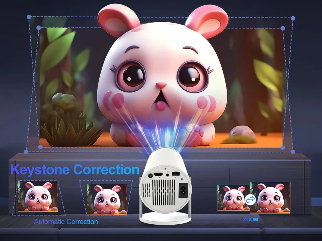 Mini projecteur portable Android 13 Full HD 4K avec WiFi et Bluetooth - 15