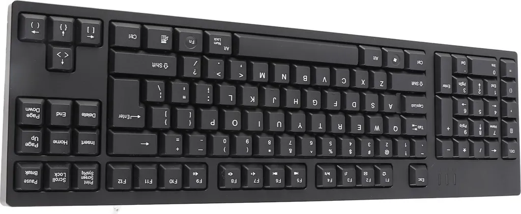 Clavier pour gaucher filaire 109 touches avec double interface USB Noir - 3