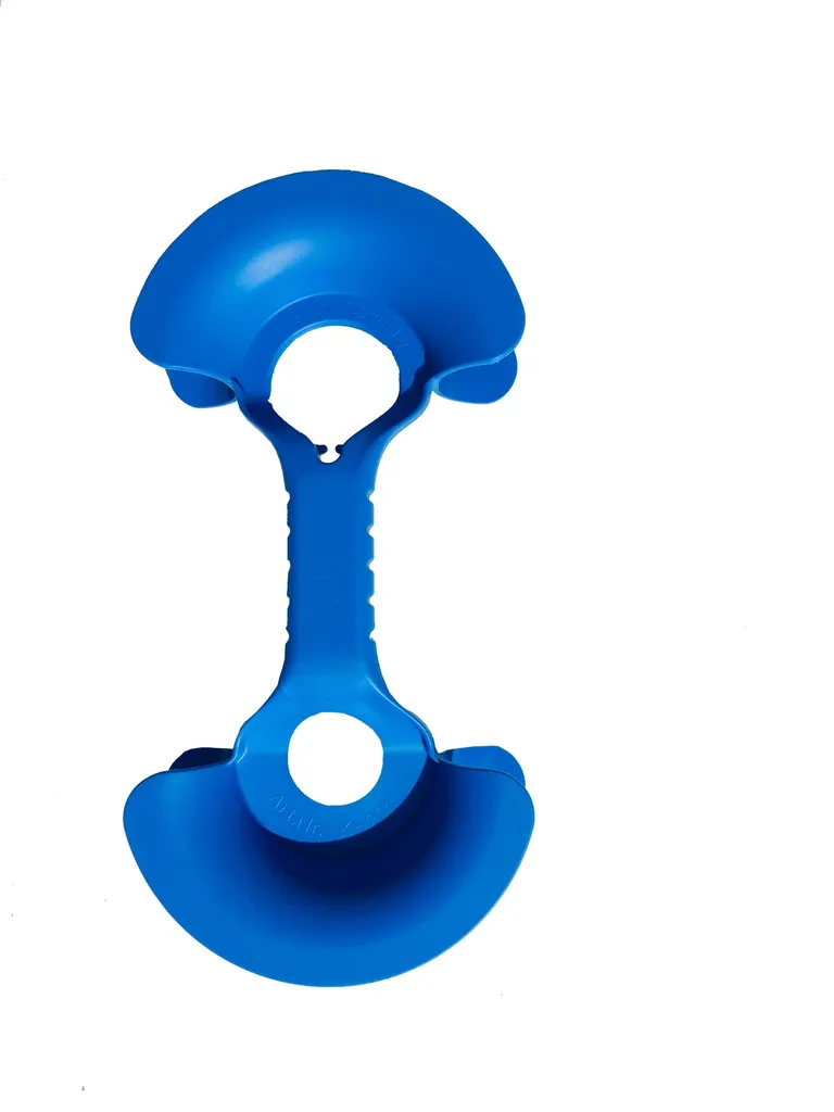 Rangement de câble pour rallonge électrique bleu, enrouleur compact