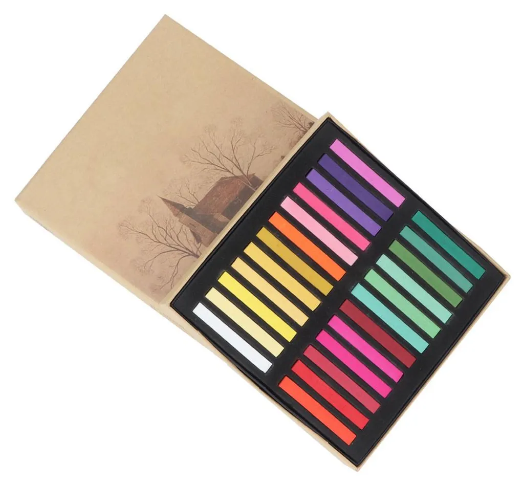 Crayons pastels incassables et précis pour dessin - 48 coloris pro