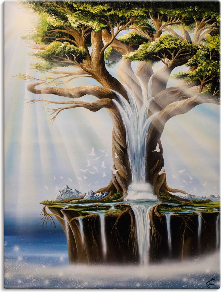 ARTland Leinwandbild Traumbaumwelt Größe: 45x60 cm