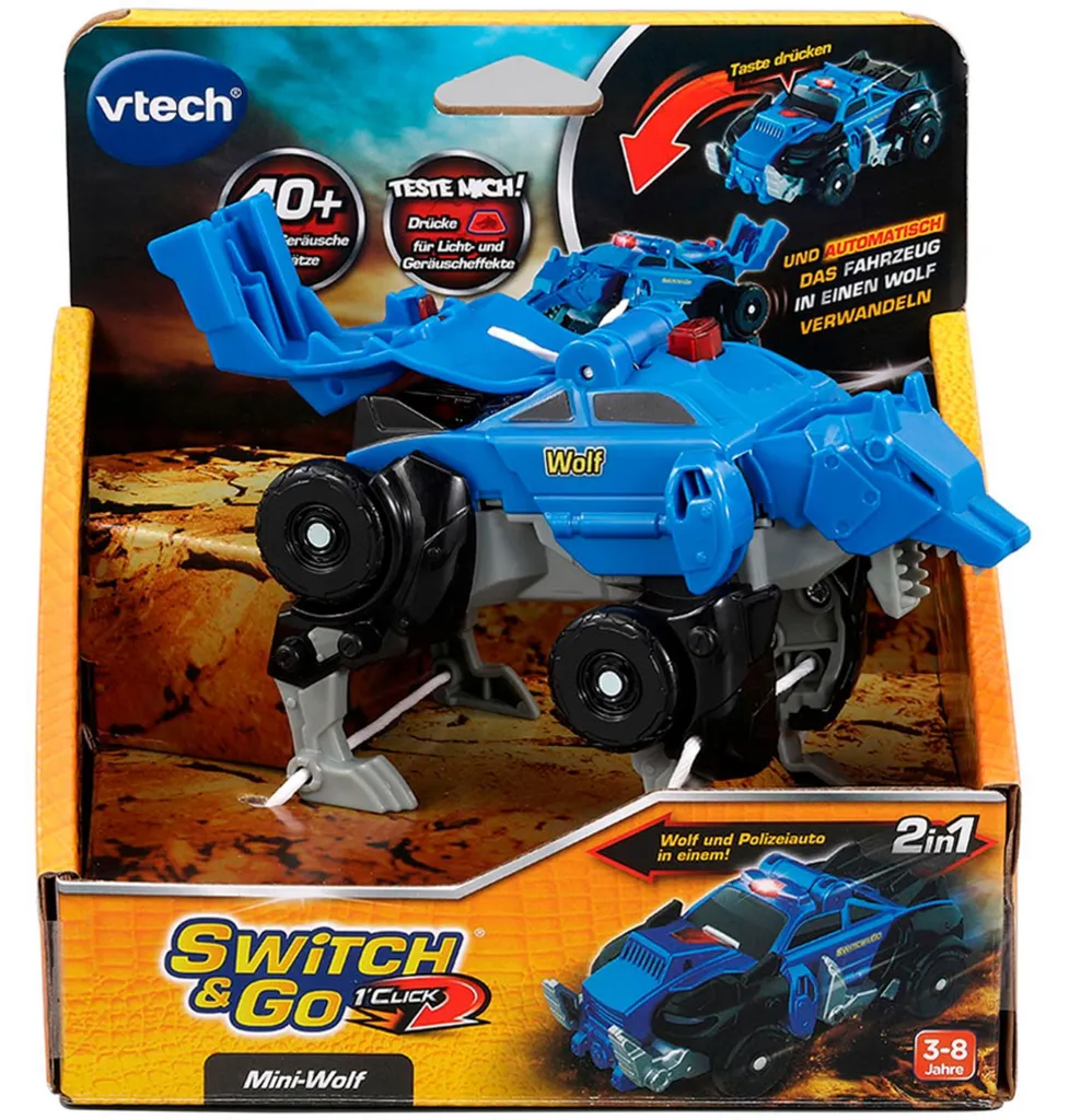 Loup Robot OneClick-Mini Wolf : Transformation Facile sans Blocage Jouet - 4