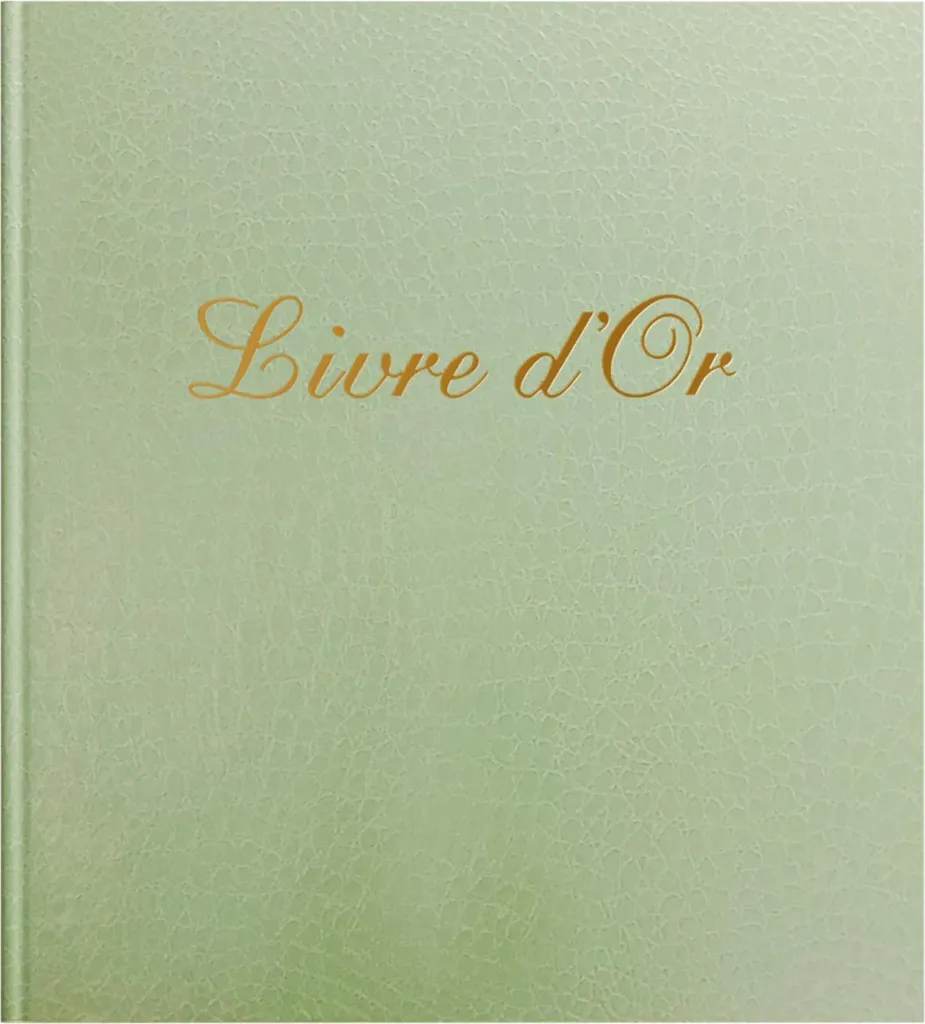 Exacompta Livre d'Or 140 Pages Tranche Or Prestige Vert Turquoise 309E