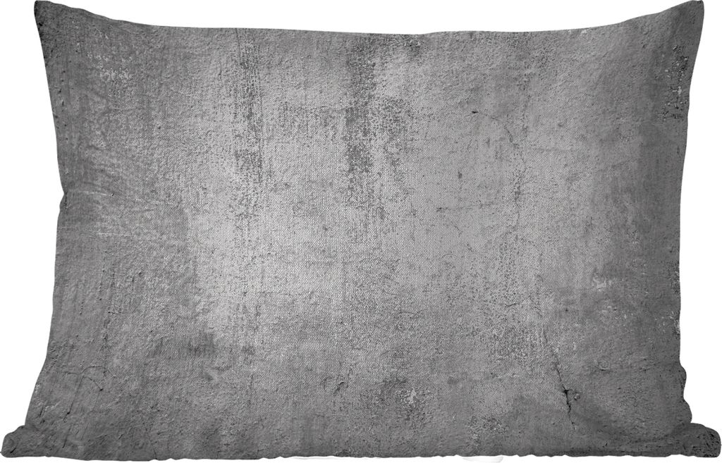 MuchoWow Outdoor Kissen - Beton - Grau - Gemustert - Vintage - Industriell - 60x40 cm - Wetterfest - Lounge Kissen - Zierkissen - Kissen für Inn...