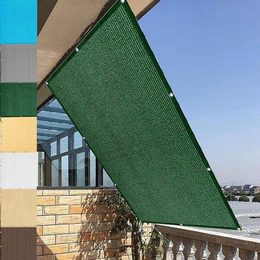 Balkon Scherm - UV-Schutz 95% - 110x250cm - Donkergrün