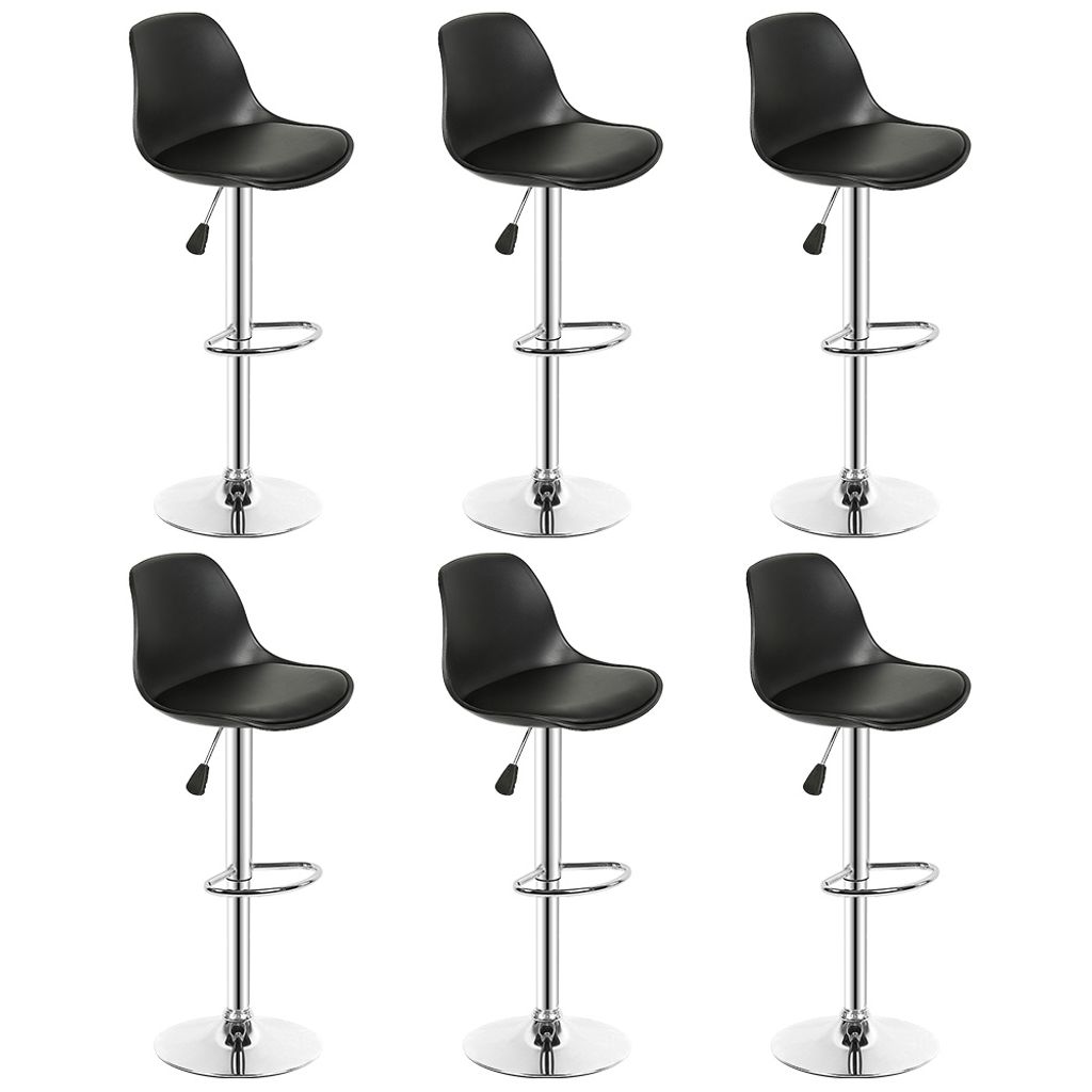 6er Set Barhocker Barstuhl Bistrohocker aus Kunstleder Produktbild 