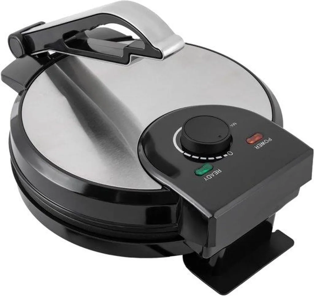 Machine à roti électrique 30 cm et 1000W noire pour crêpes et galettes