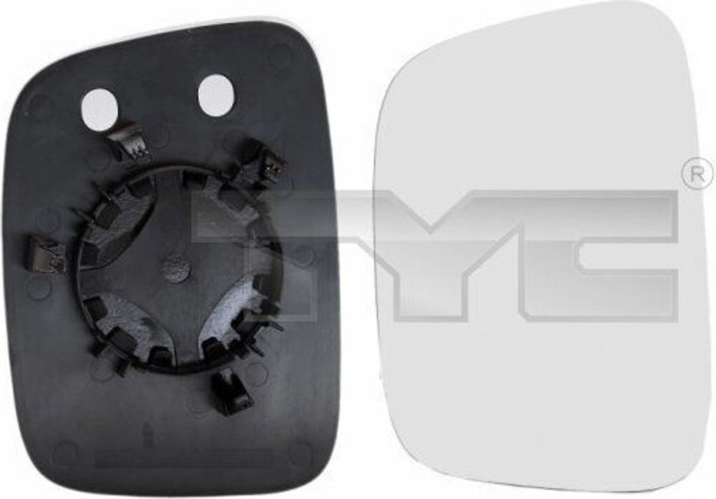 TYC 337-0145-1 - OE 7E1857522 Außenspiegelglas, rechts für Caddy III (2C, 2K), T5, Caddy IV (SA)