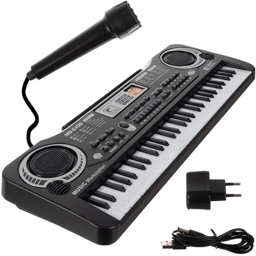 Kruzzel 22415 Elektronisch keyboard met microfoon – 61 Productafbeelding 