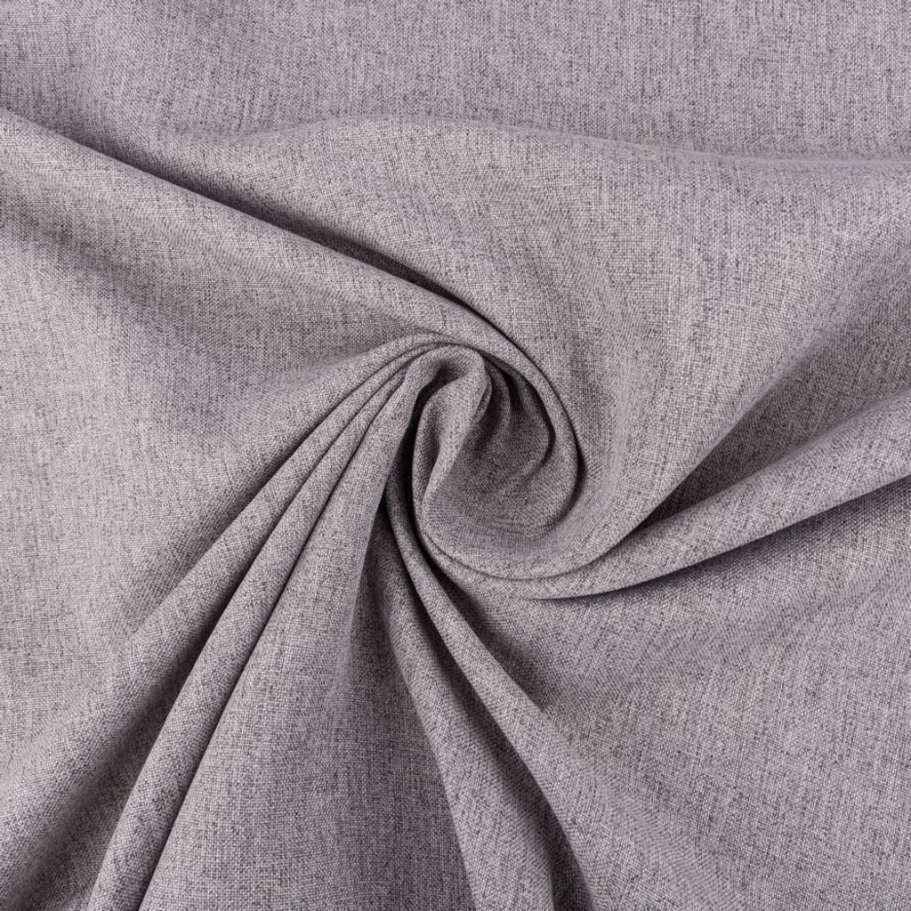 Polsterstoff Riva uni meliert Salz + Pfeffer grau 1,42m Breite