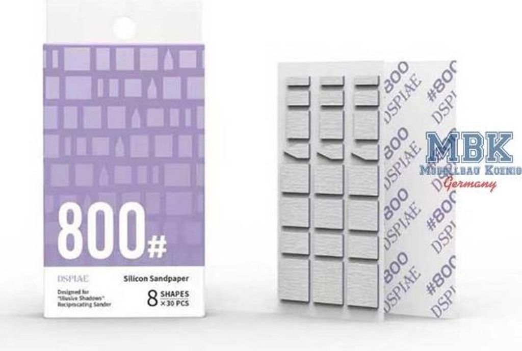 DSPIAE DSP-SS-ES08 DSPIAE Silicon Sandpaper #800 Grit Produktbild 