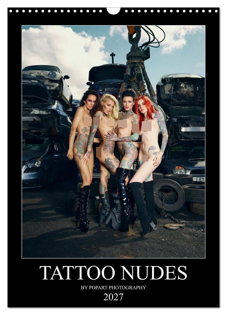 TATTOO NUDES (Wandkalender 2027 DIN A3 hoch), CALVENDO Monatskalender