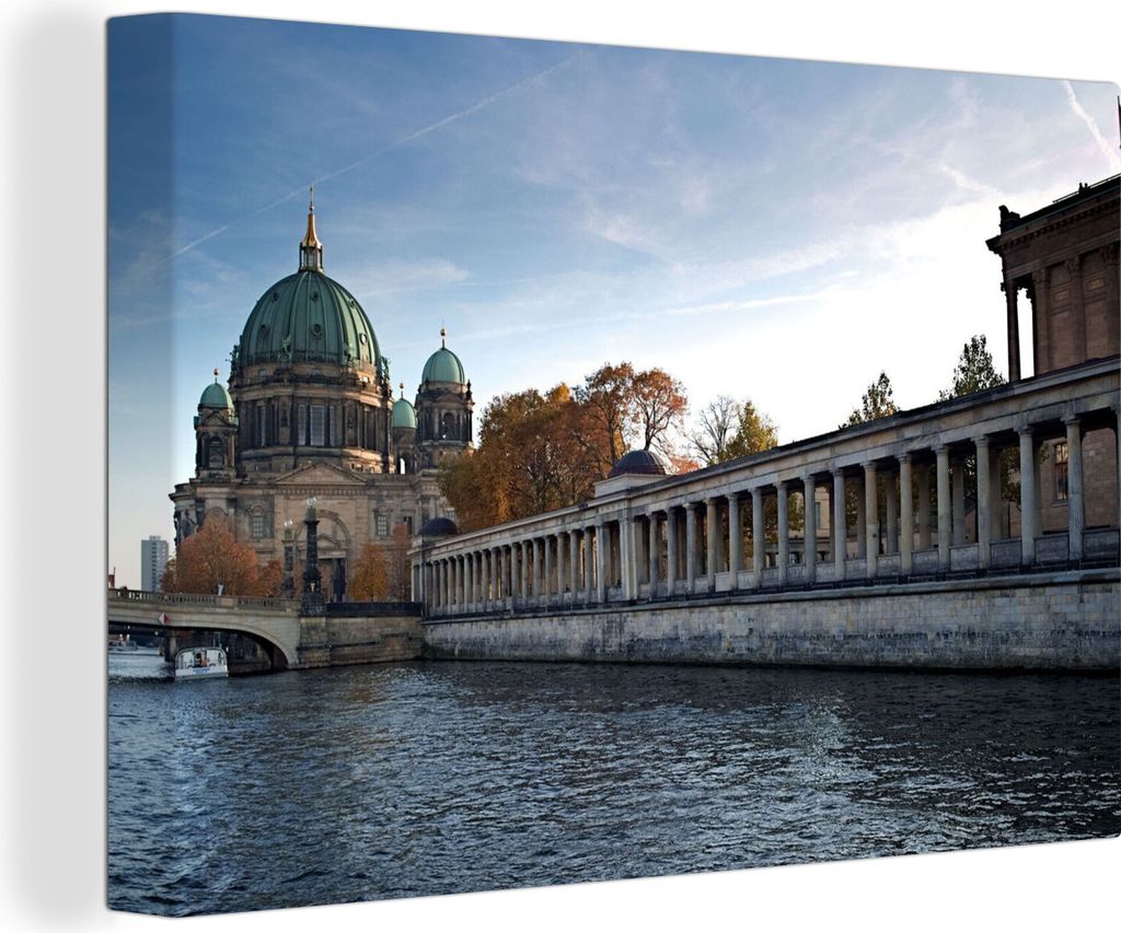 OneMillionCanvasses - Leinwandbilder - 140x90 cm, Berlin - Dom - Museum, Wandbilder Kunstdruck Wanddekoration - Foto auf Leinwand - Gemälde auf ...