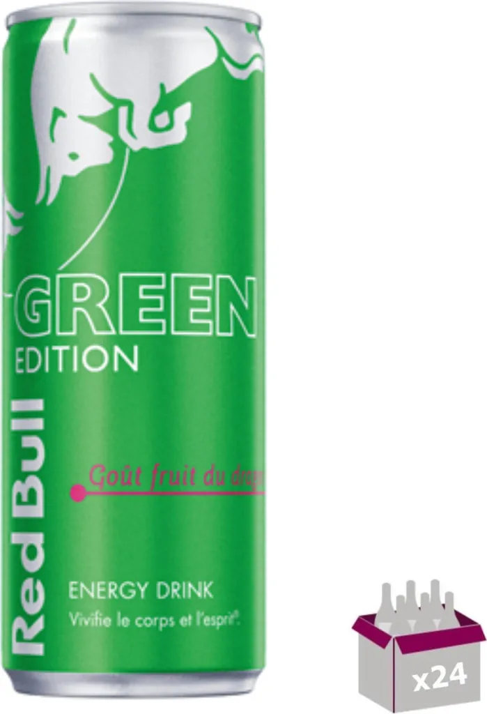 Fatigue Passagère ? Red Bull Green Edition Fruit du Dragon 24x25cl pour Boost