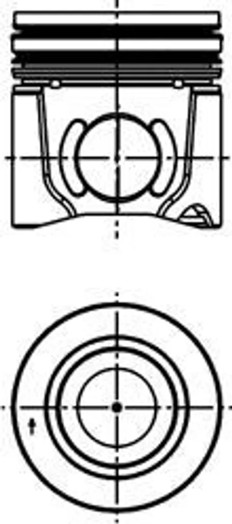 Piston KOLBENSCHMIDT 40352610 haute performance pour réparation moteur