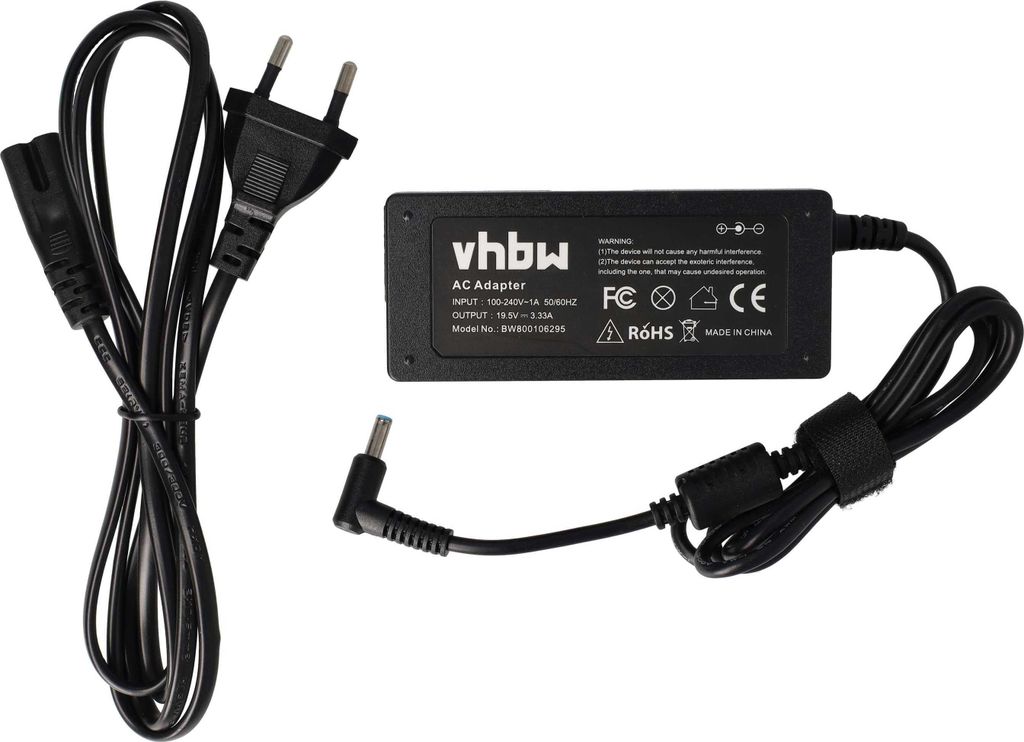 vhbw Netzteil kompatibel mit HP Chromebook 14 G1 Notebook - 200 cm, 65 W