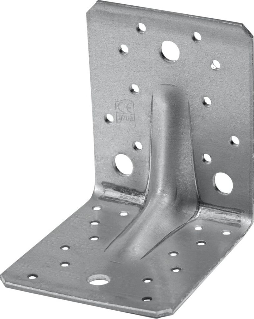 GH Winkelverbinder 105x90x105mm - Befestigungswinkel mit ETA-Bewertung, Eckverbinder Metallwinkel, Stahl feuerverzinkt Greenline - 100 Stück