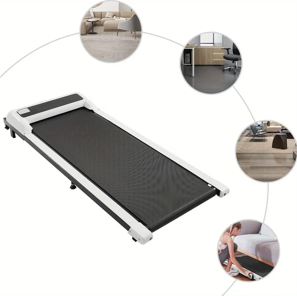 Tapis de Marche Électrique Pliable pour Maison, Blanc 100 kg compact