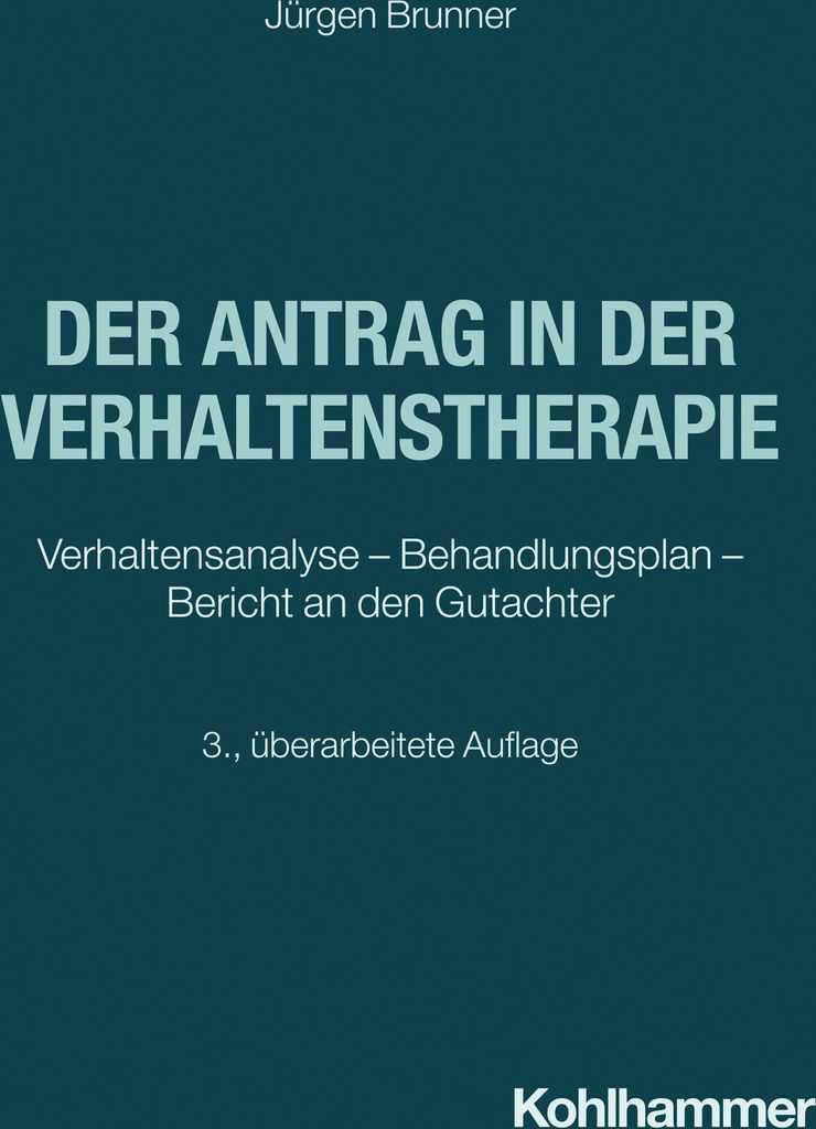 Der Antrag in der Verhaltenstherapie