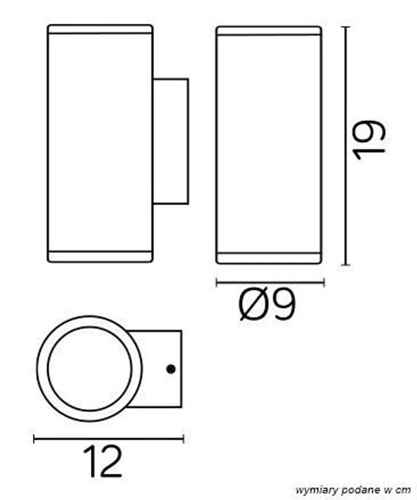 Applique murale extérieure haut bas IP54 étanche design moderne anthracite - 3