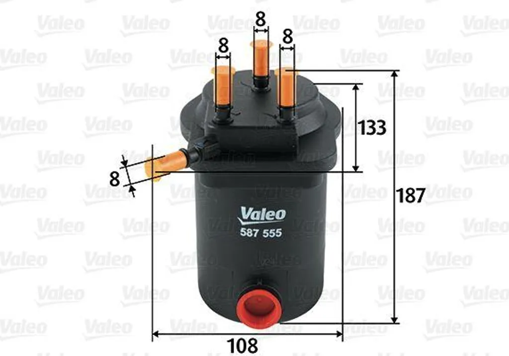 Filtre à carburant Valeo 587555 : Stopper l'encrassement Scenic Megane