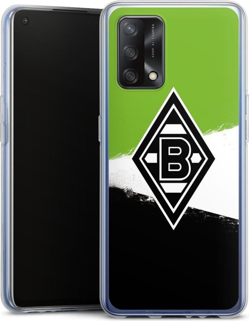 DeinDesign Handyhülle für Oppo A74 Silikon Hülle Case Smartphone Schutzhülle Borussia Mönchengladbach Offizielles Lizenzprodukt BMG